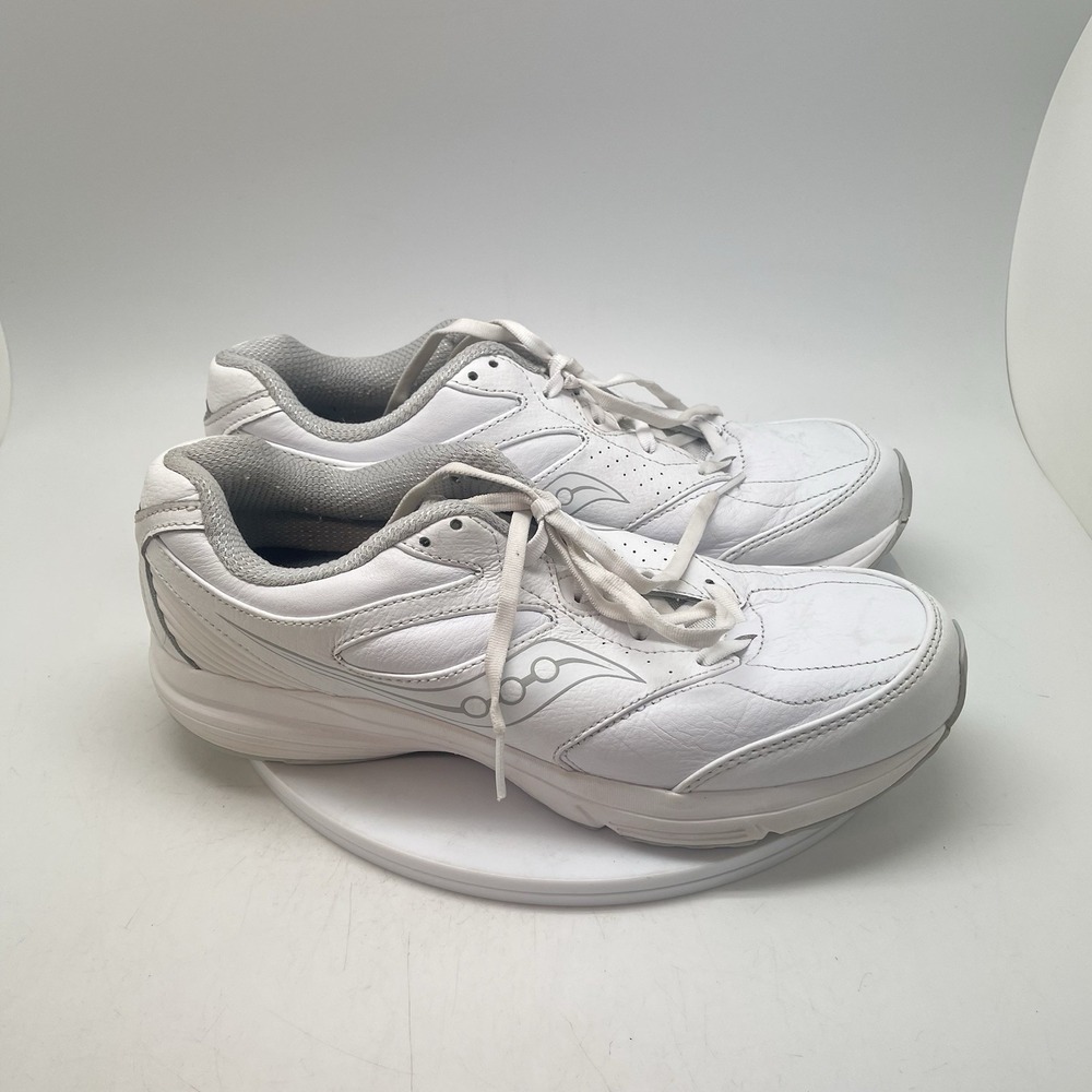 Saucony Integrity Walker 3 Shoes Mens 10 W White S40208-1 Comfort Leather Shoes